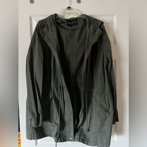 Army Green Jacket - Plus Size